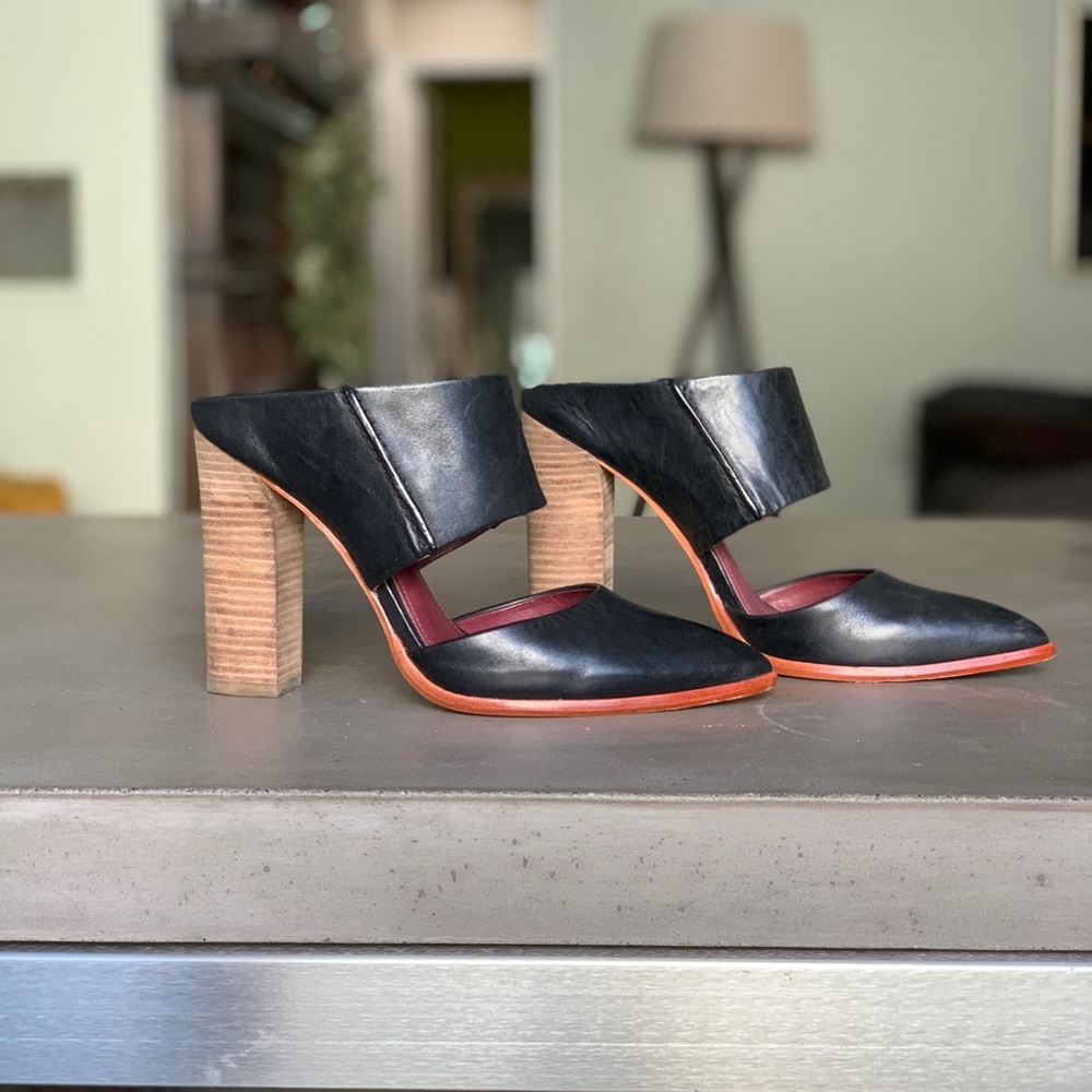 Coach Vegan Leather ‘Fortune’ Pointed Toe Mules